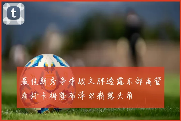 最佳新秀争夺战文胖透露东部高管看好卡梅隆布泽尔崭露头角
